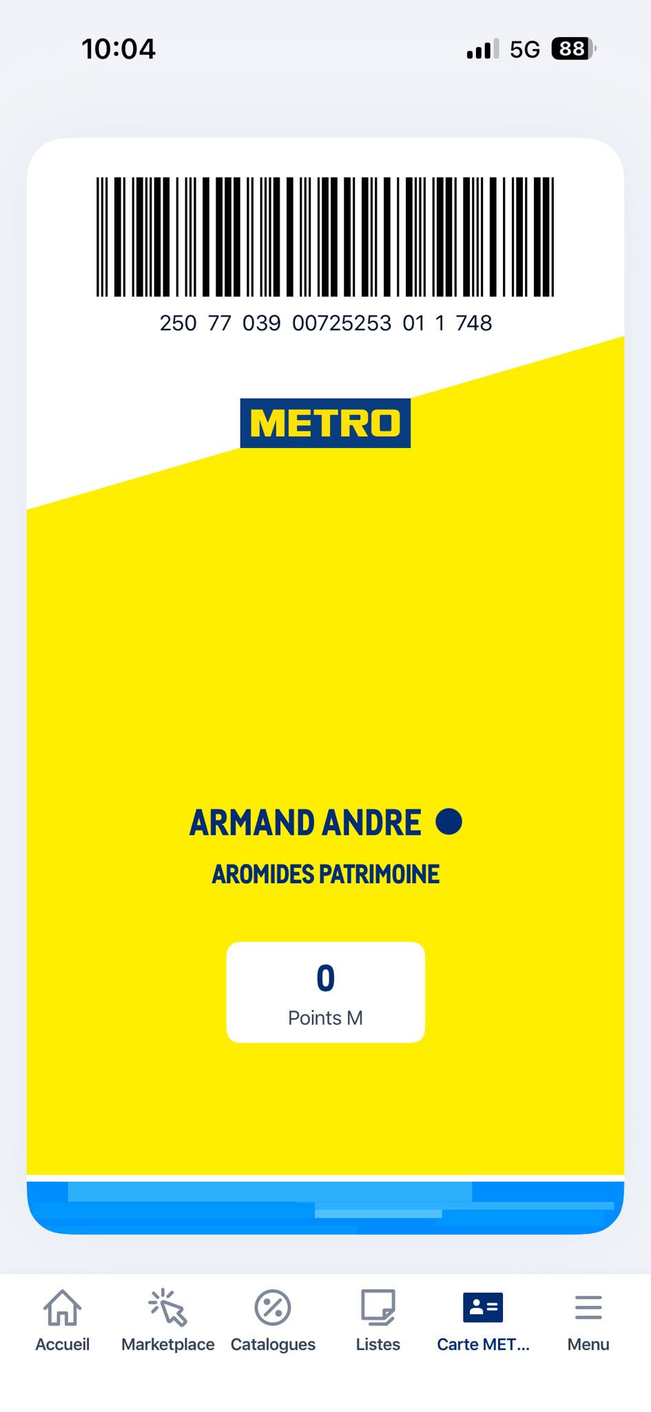 Carte METRO Officielle